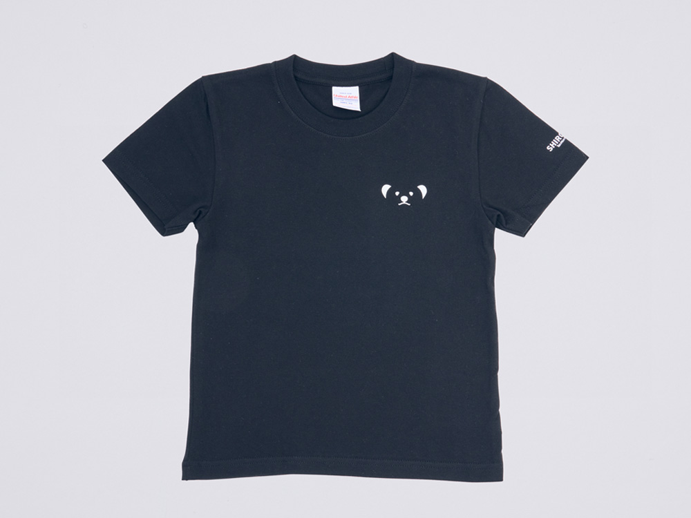 しろくまちゃんTシャツ　黒